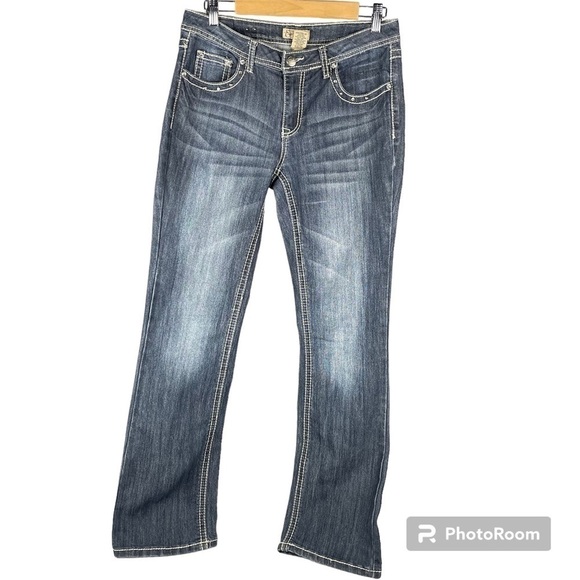 Earl Jean Bejeweled Bootcut Jeans Bling Bling - Picture 1 of 13